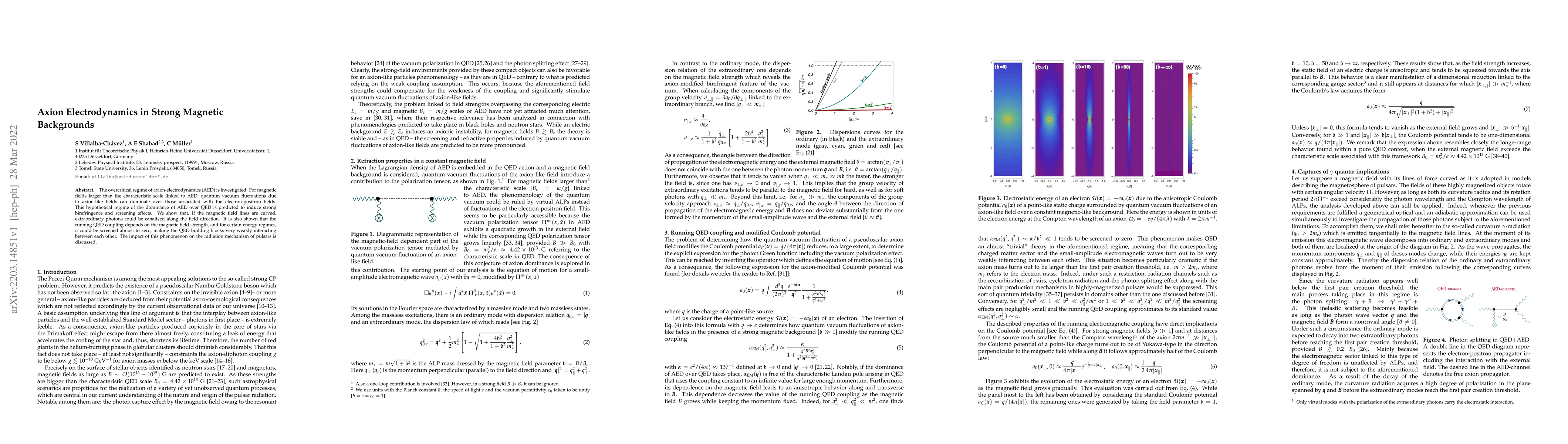 Thumbnail for Axion Electrodynamics in Strong Magnetic Backgrounds