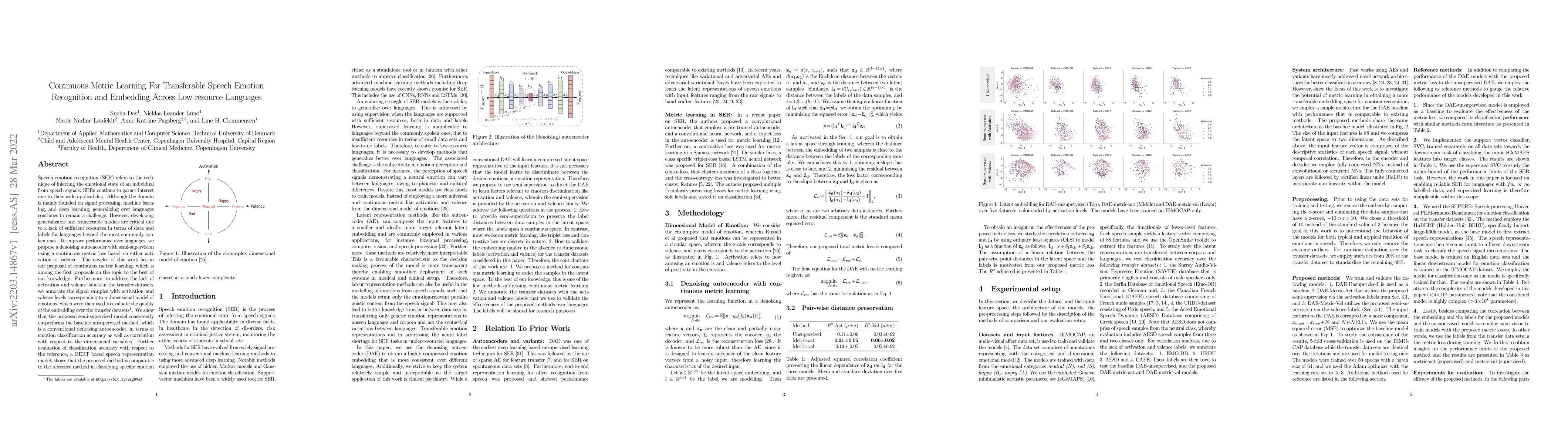 Thumbnail for Continuous Metric Learning For Transferable Speech Emotion Recognition
  and Embedding Across Low-resource Languages