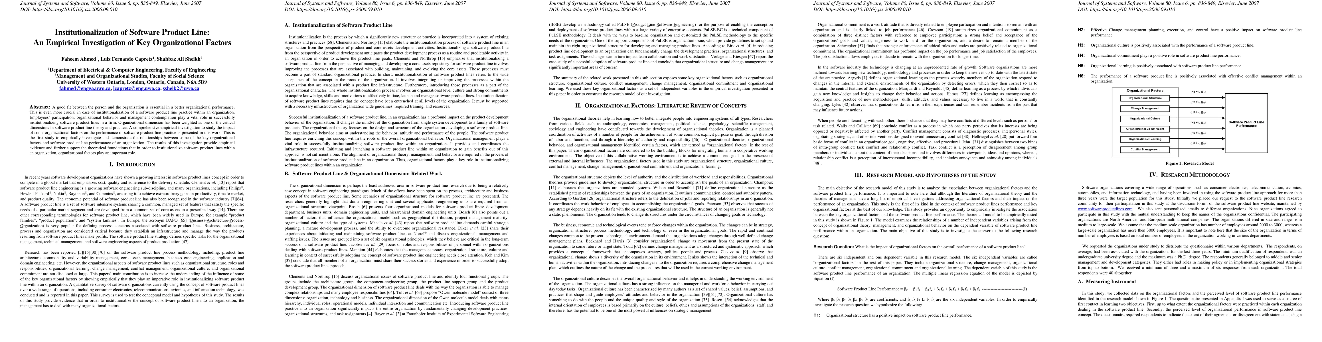 Thumbnail for Institutionalization of Software Product Line: An Empirical
  Investigation of Key Organizational Factors