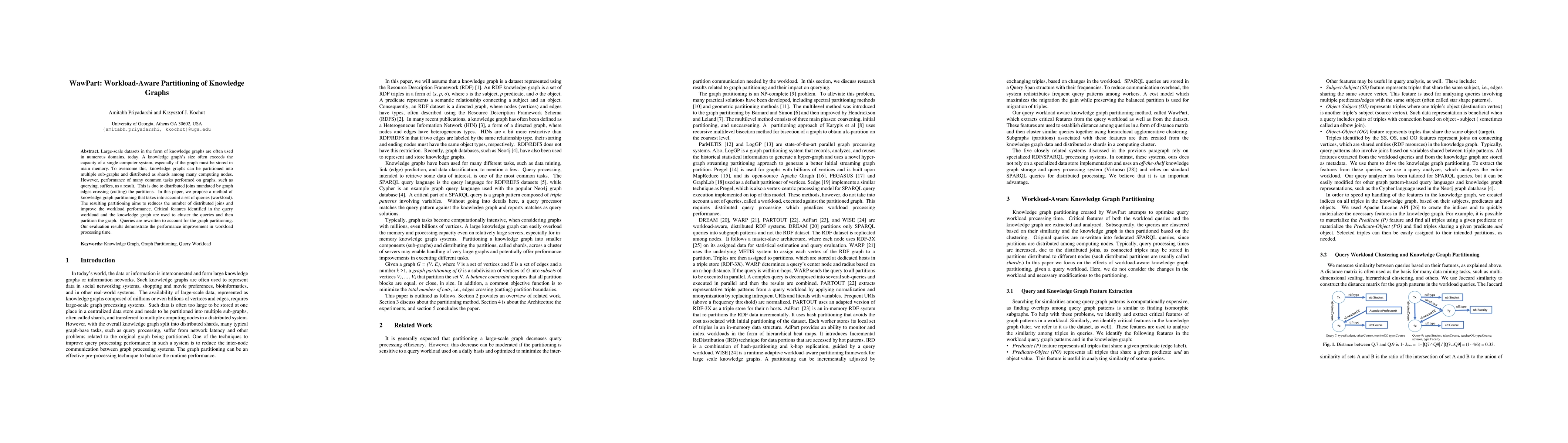 Thumbnail for WawPart: Workload-Aware Partitioning of Knowledge Graphs