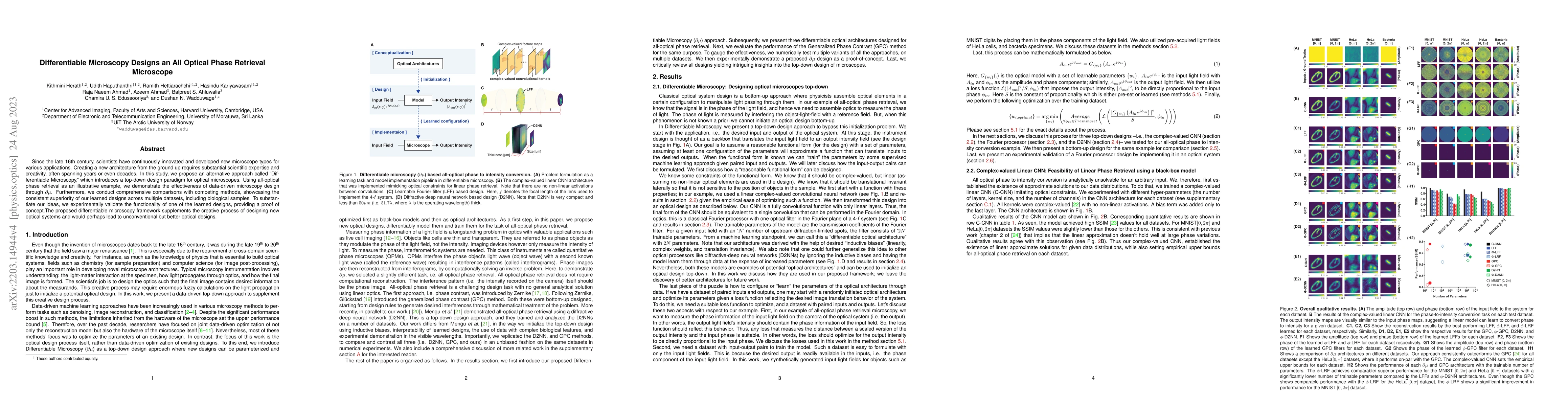 Thumbnail for Differentiable Microscopy Designs an All Optical Phase Retrieval
  Microscope