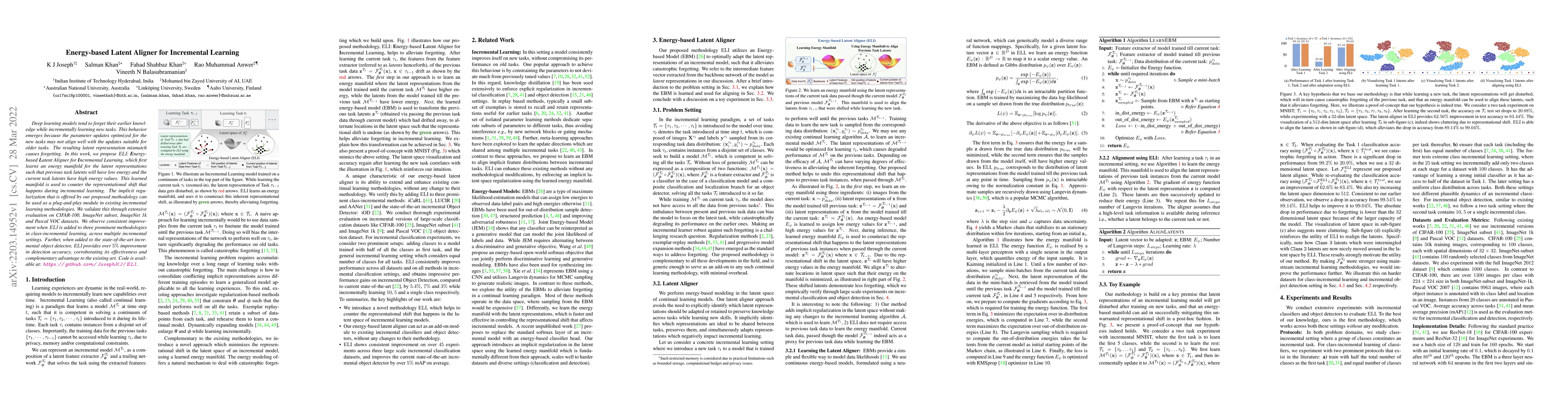 Thumbnail for Energy-based Latent Aligner for Incremental Learning