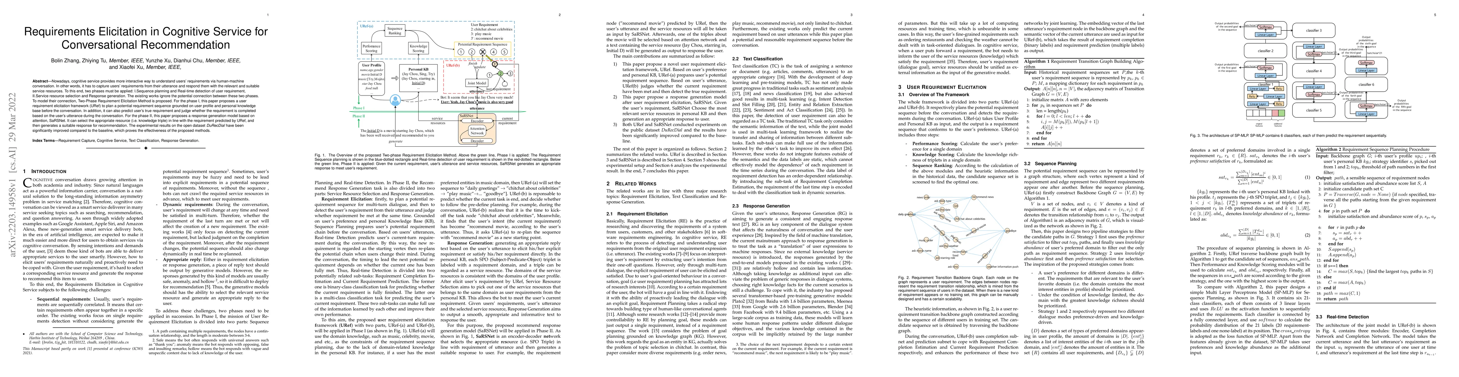 Thumbnail for Requirements Elicitation in Cognitive Service for Recommendation
