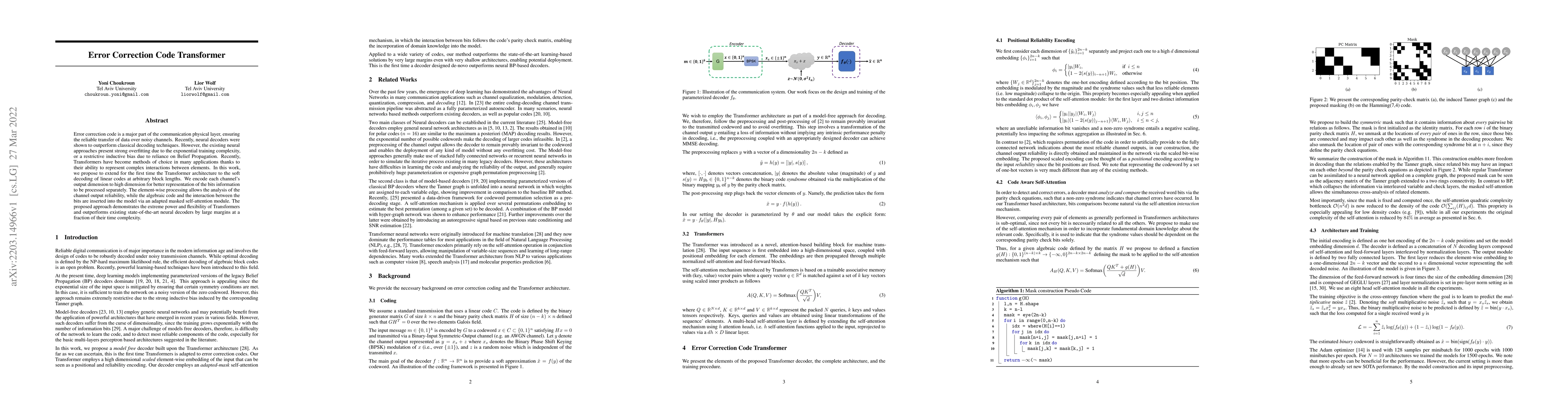 Thumbnail for Error Correction Code Transformer