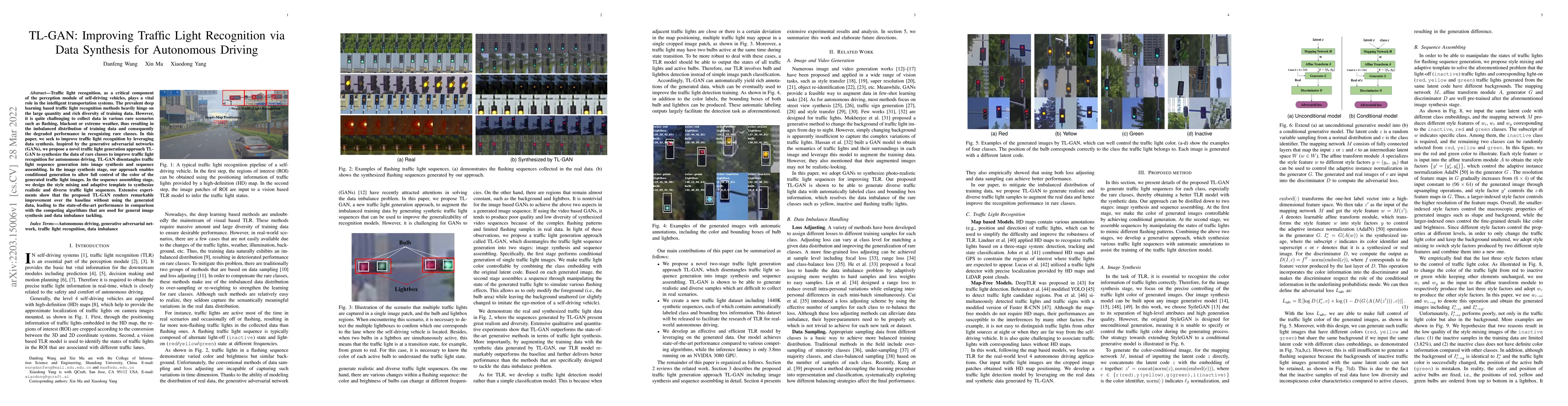 Thumbnail for TL-GAN: Improving Traffic Light Recognition via Data Synthesis for
  Autonomous Driving