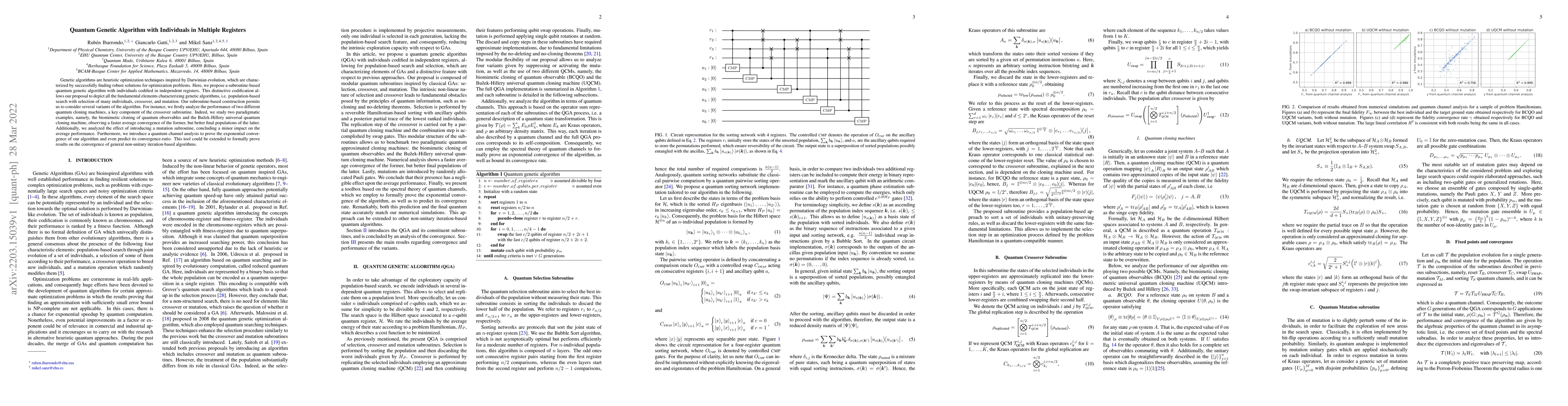 Thumbnail for Quantum Genetic Algorithm with Individuals in Multiple Registers