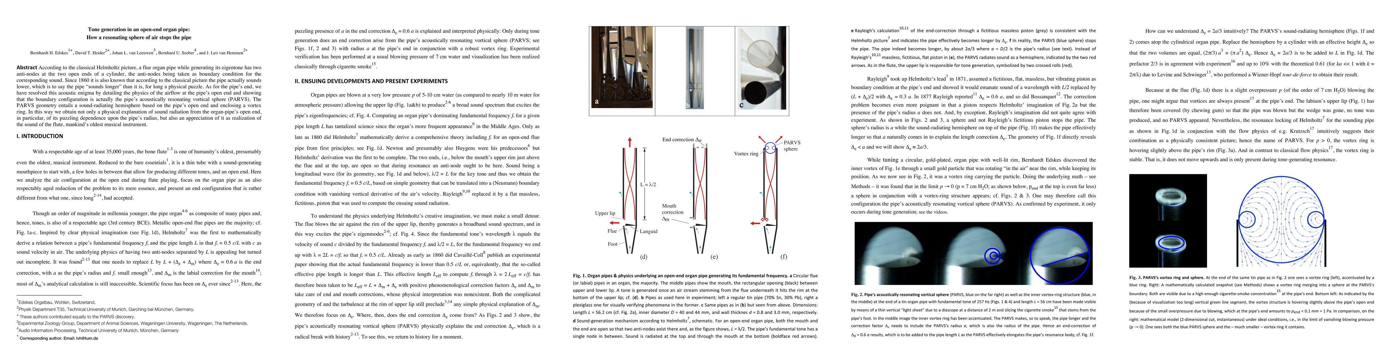 Thumbnail for Tone generation in an open-end organ pipe: How a resonating sphere of
  air stops the pipe