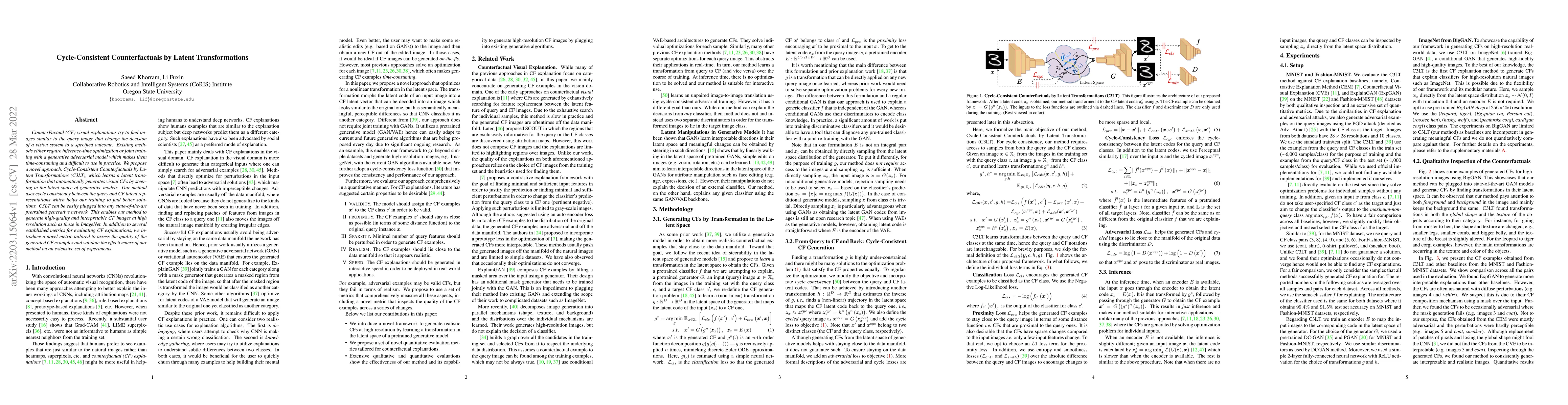 Thumbnail for Cycle-Consistent Counterfactuals by Latent Transformations