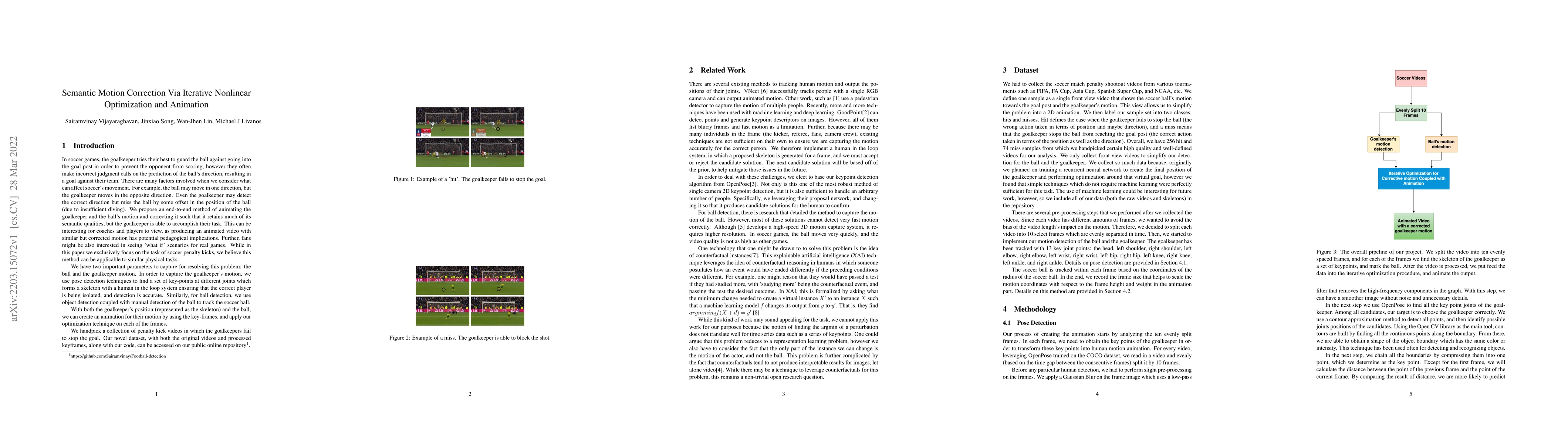 Thumbnail for Semantic Motion Correction Via Iterative Nonlinear Optimization and
  Animation