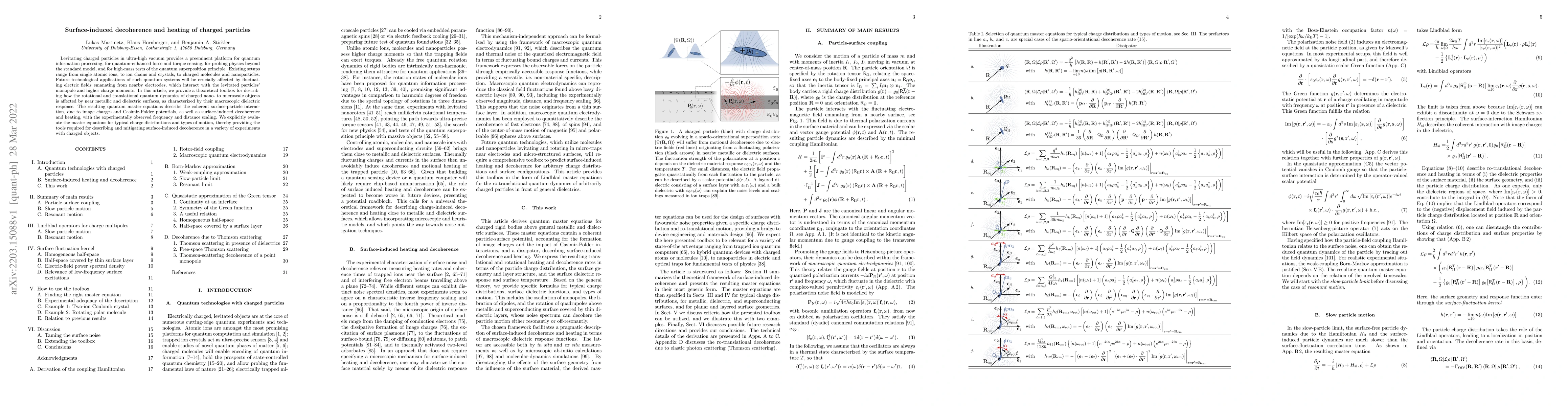 Thumbnail for Surface-induced decoherence and heating of charged particles
