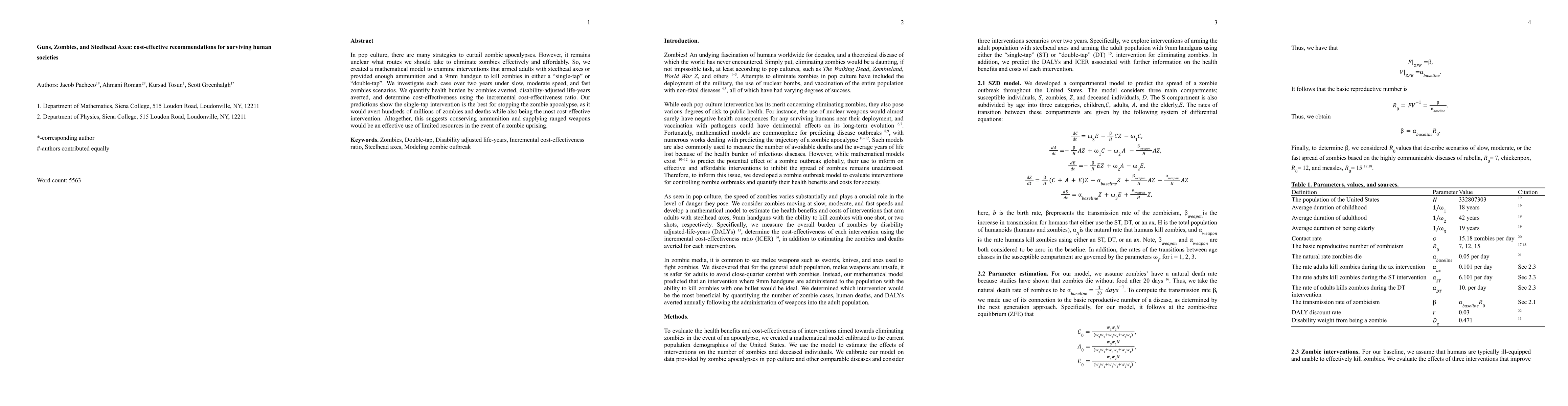 Thumbnail for Guns, Zombies, and Steelhead Axes: cost-effective recommendations for
  surviving human societies