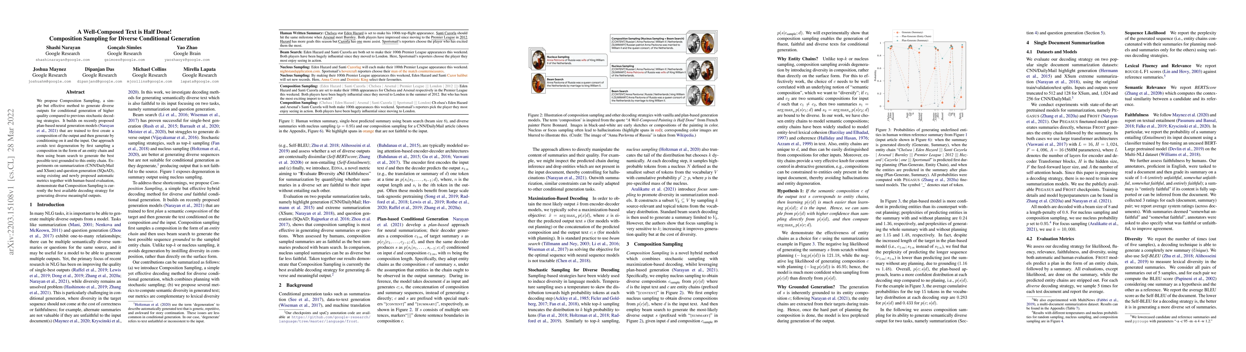 Thumbnail for A Well-Composed Text is Half Done! Composition Sampling for Diverse
  Conditional Generation