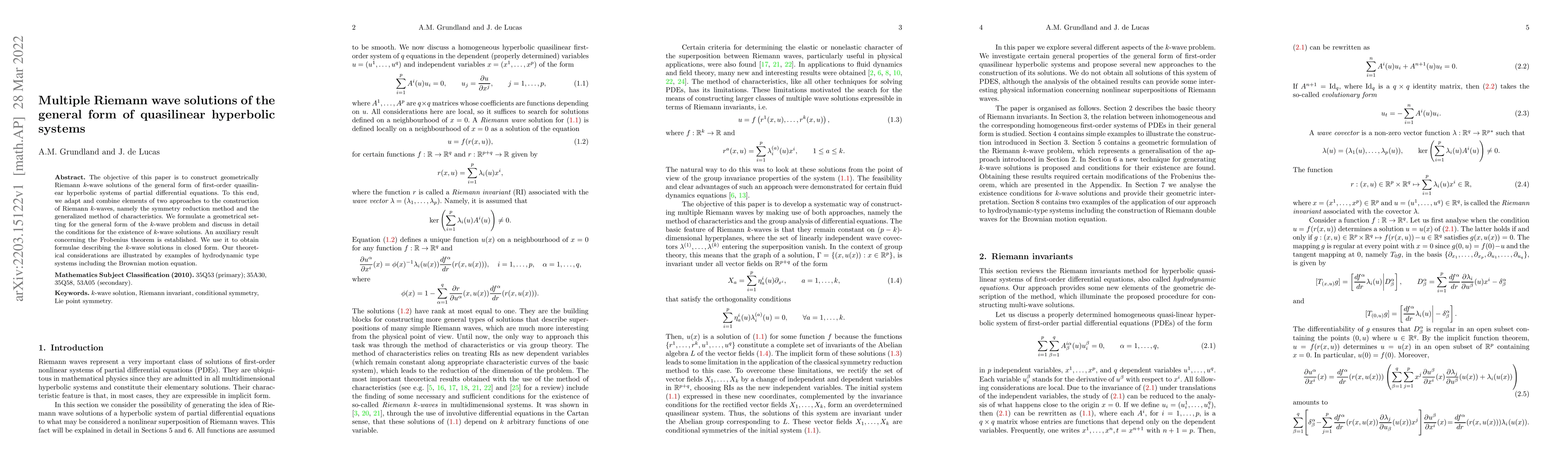 Thumbnail for Multiple Riemann wave solutions of the general form of quasilinear
  hyperbolic systems