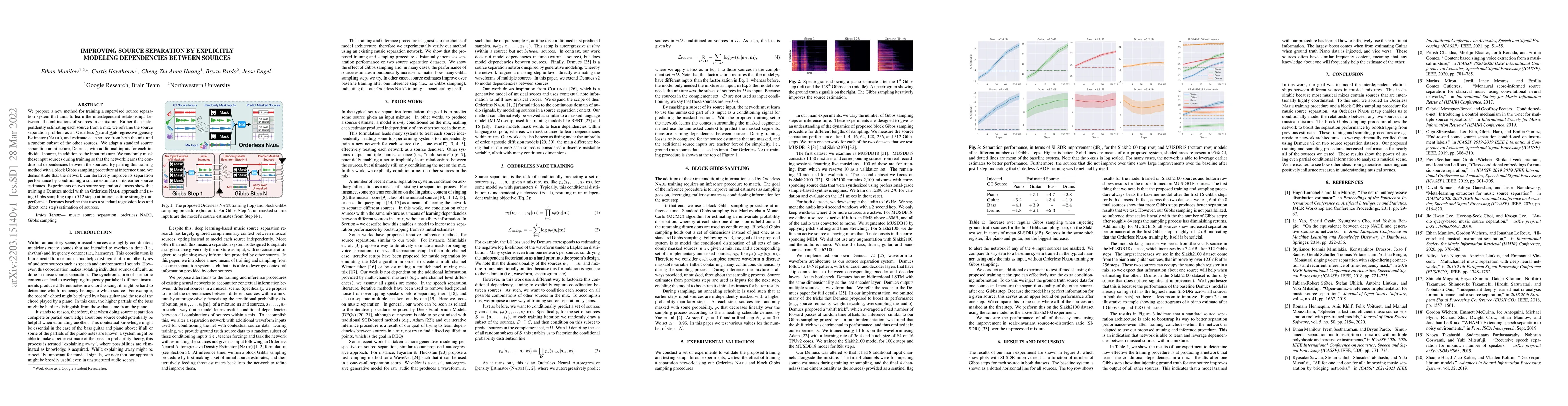 Thumbnail for Improving Source Separation by Explicitly Modeling Dependencies Between
  Sources