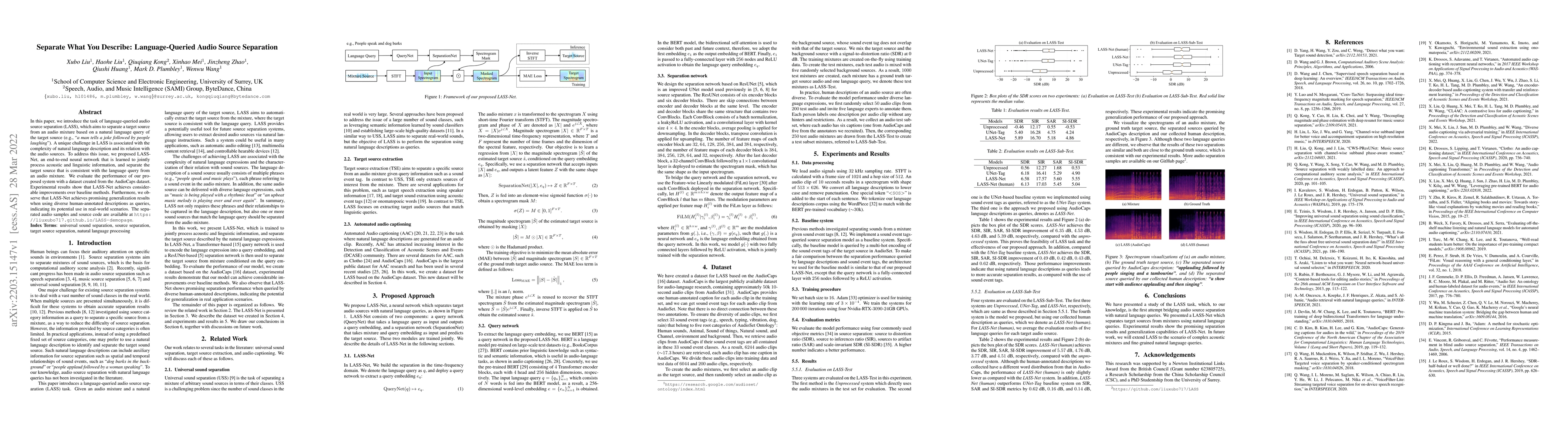 Thumbnail for Separate What You Describe: Language-Queried Audio Source Separation