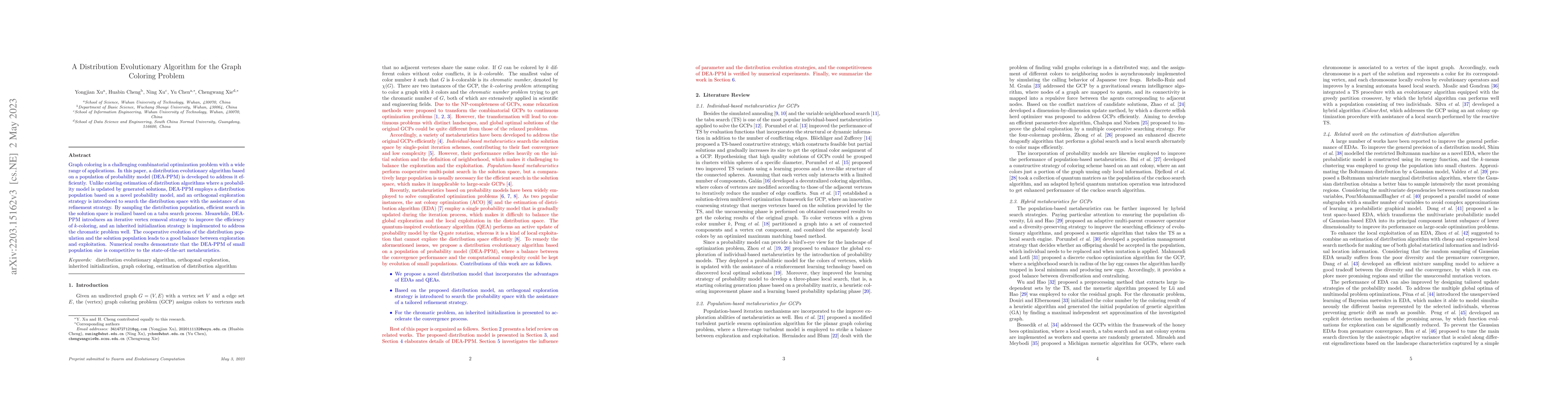 Thumbnail for A Distribution Evolutionary Algorithm for the Graph Coloring Problem