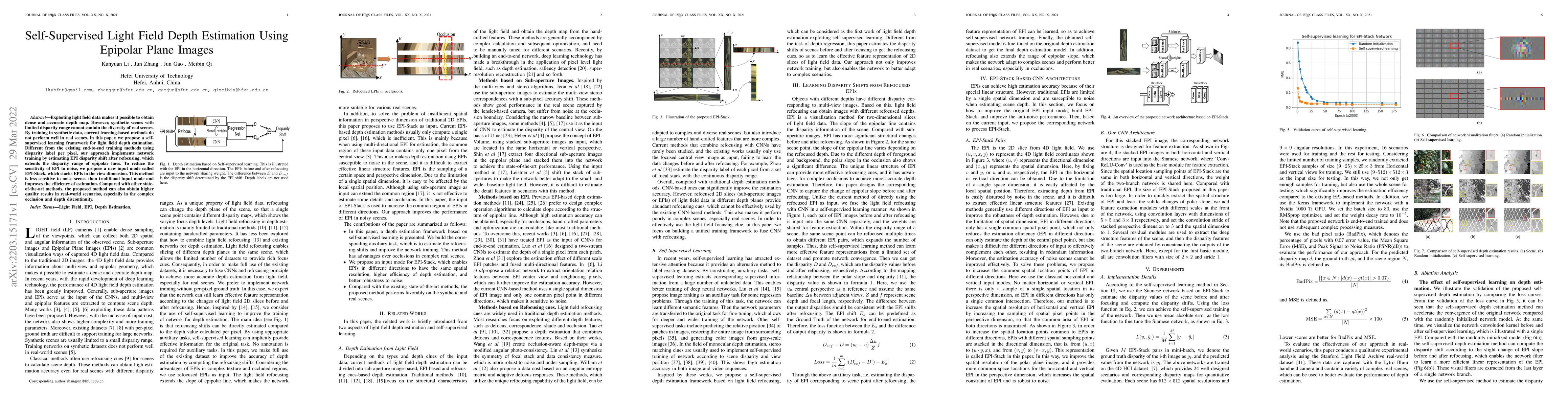 Thumbnail for Self-Supervised Light Field Depth Estimation Using Epipolar Plane Images
