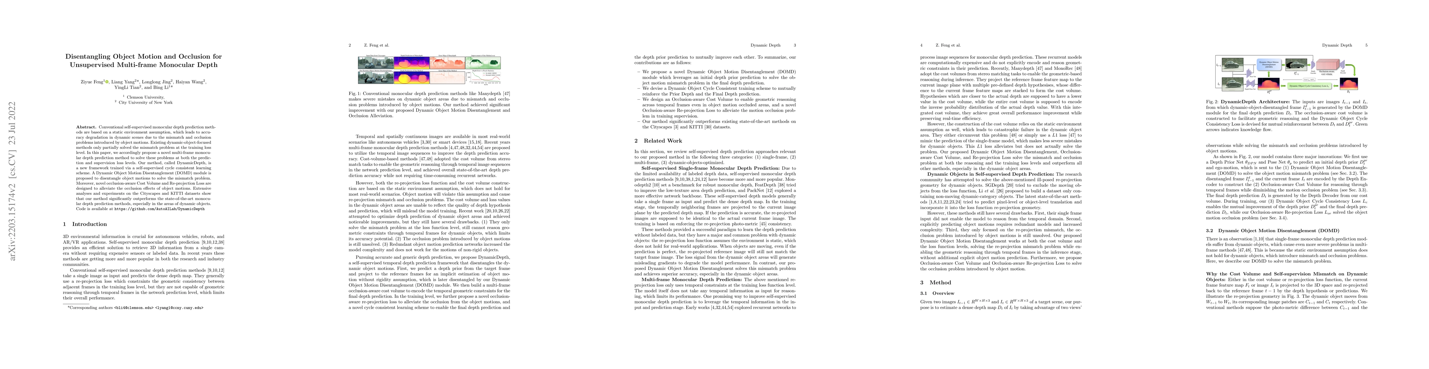Thumbnail for Disentangling Object Motion and Occlusion for Unsupervised Multi-frame
  Monocular Depth