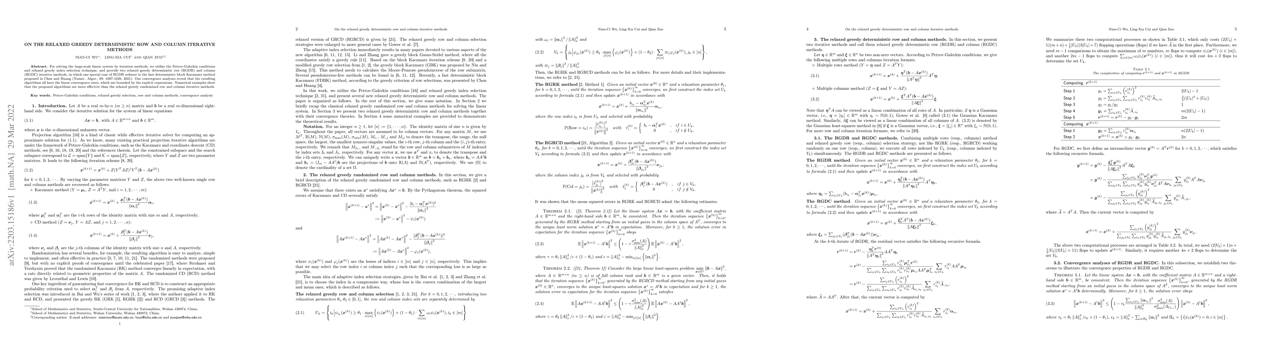 Thumbnail for On the relaxed greedy deterministic row and column iterative methods