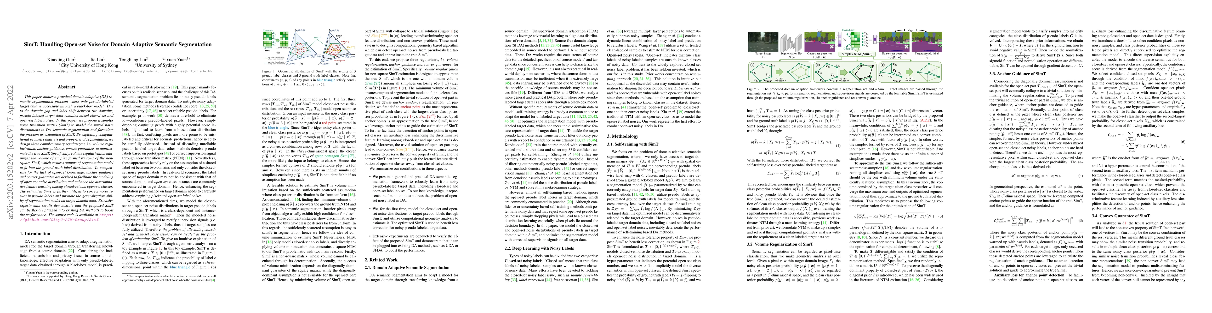 Thumbnail for SimT: Handling Open-set Noise for Domain Adaptive Semantic Segmentation
