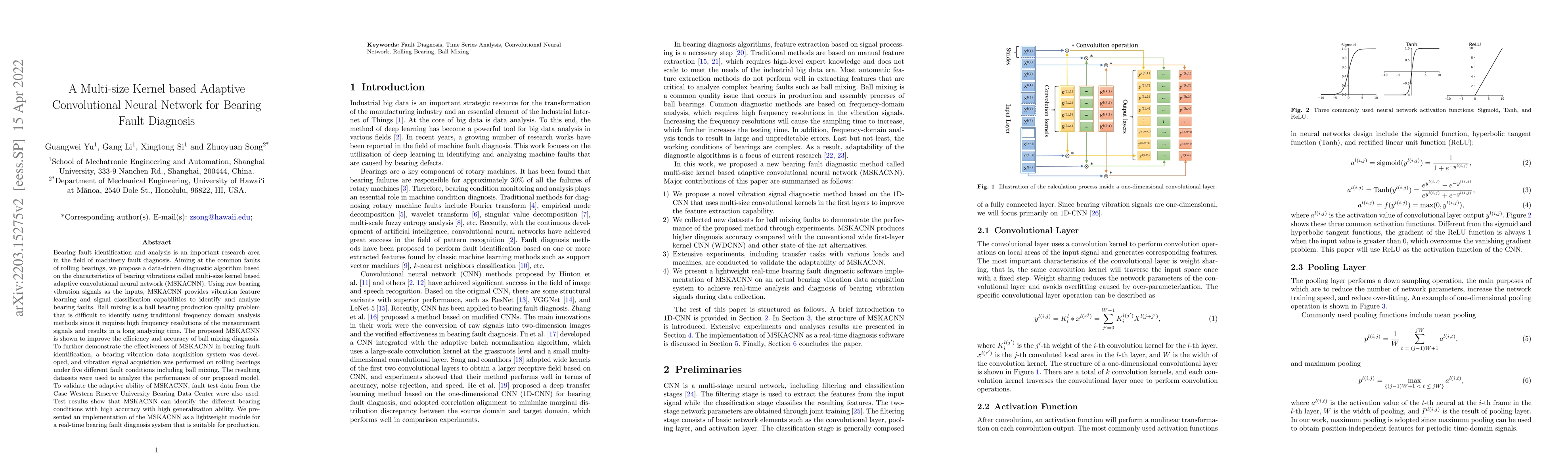 Thumbnail for A Multi-size Kernel based Adaptive Convolutional Neural Network for
  Bearing Fault Diagnosis