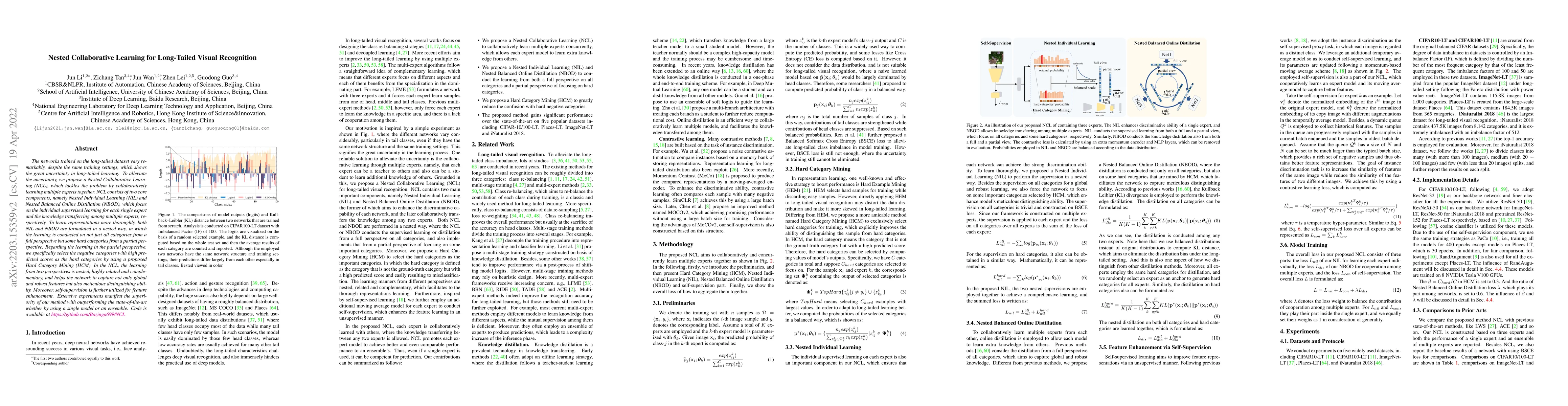 Thumbnail for Nested Collaborative Learning for Long-Tailed Visual Recognition