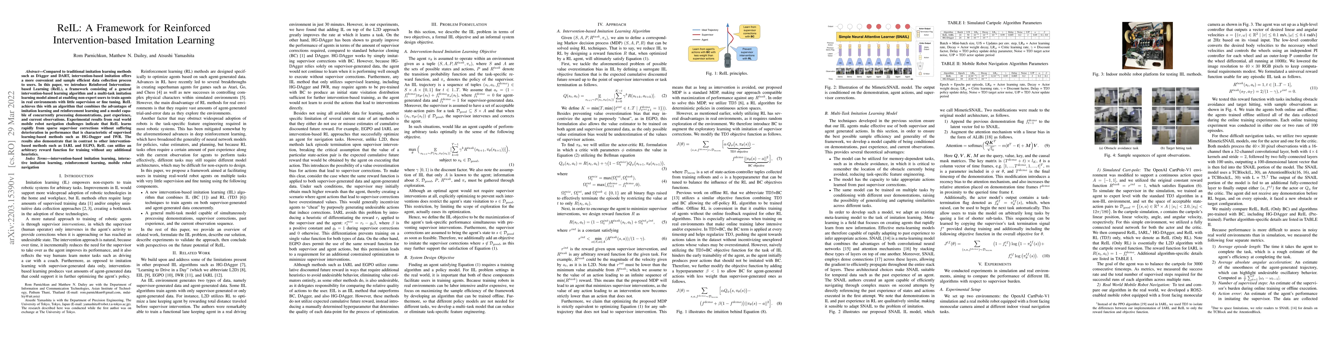 Thumbnail for ReIL: A Framework for Reinforced Intervention-based Imitation Learning