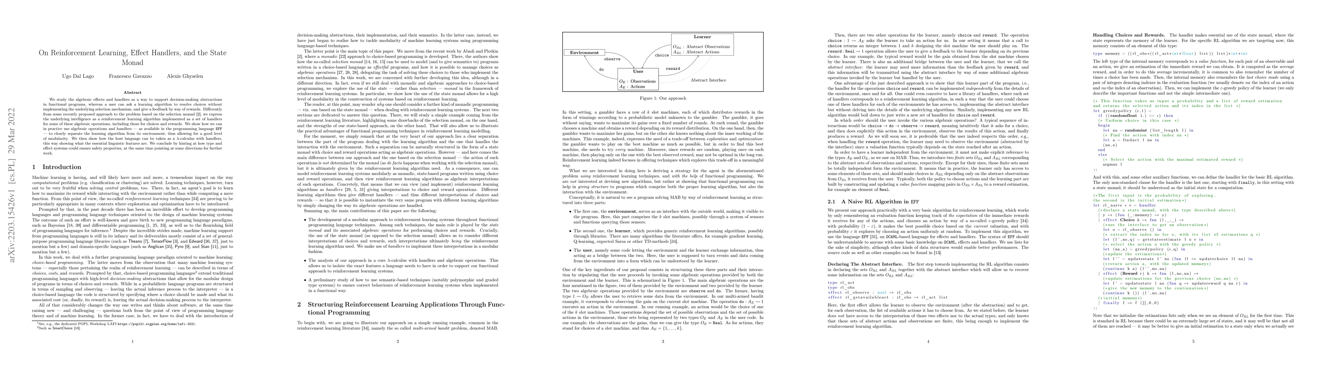 Thumbnail for On Reinforcement Learning, Effect Handlers, and the State Monad