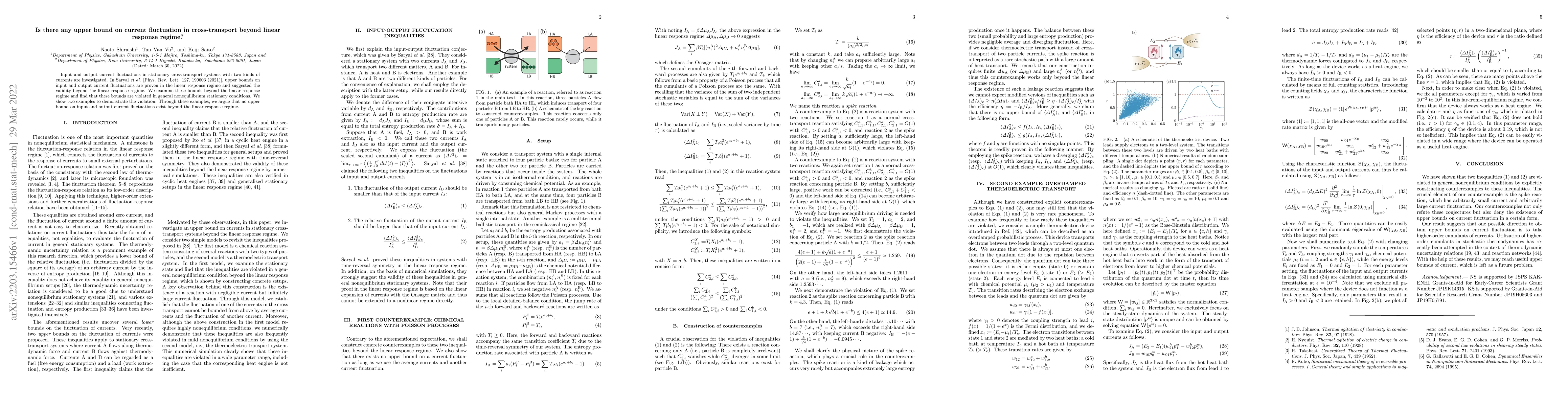 Thumbnail for Is there any upper bound on current fluctuation in cross-transport
  beyond linear response regime?