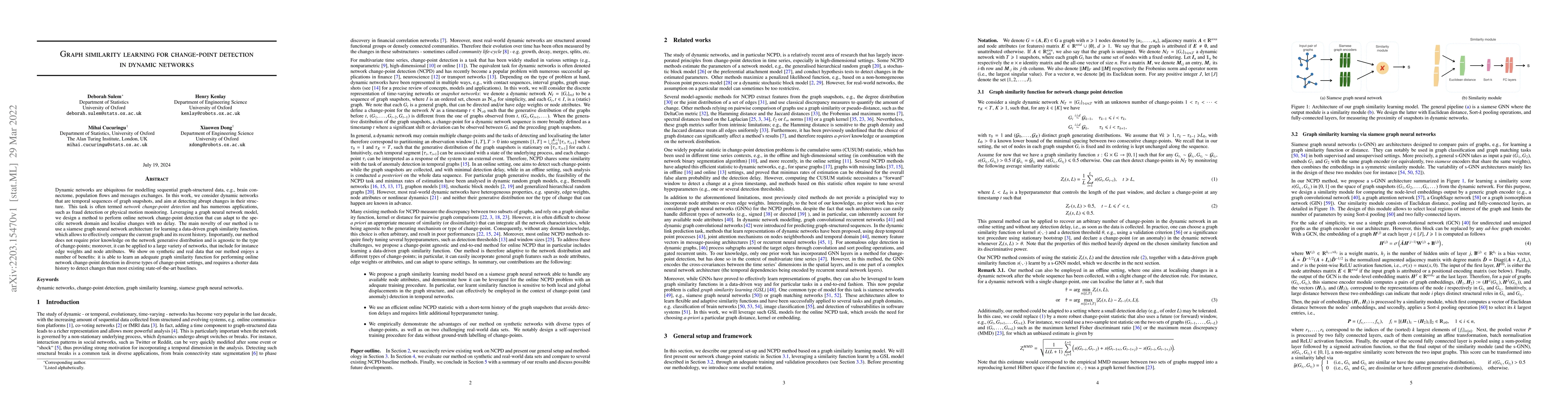 Thumbnail for Graph similarity learning for change-point detection in dynamic networks
