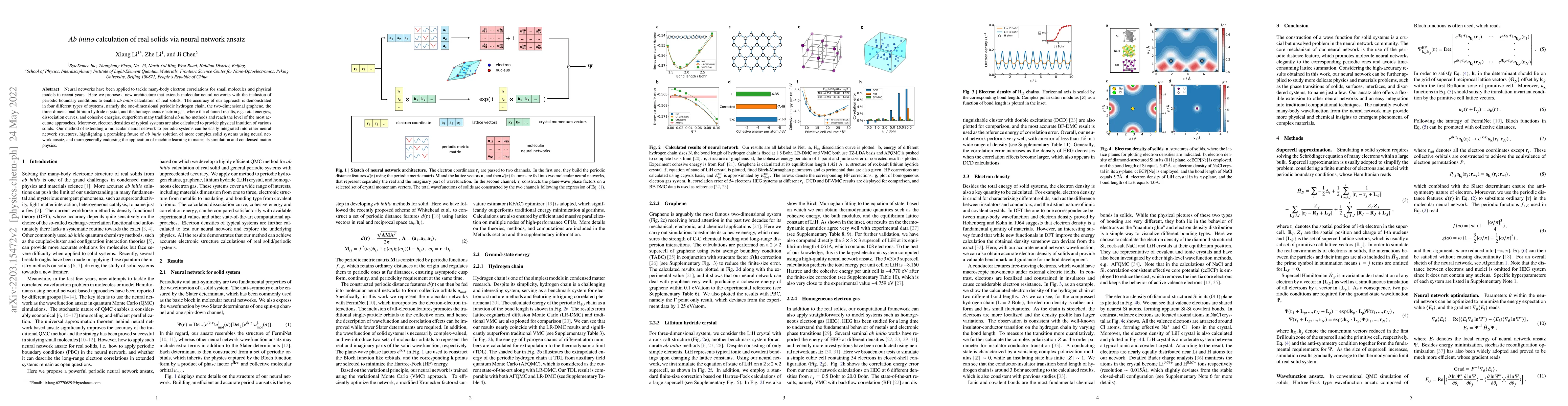 Thumbnail for Ab initio calculation of real solids via neural network ansatz