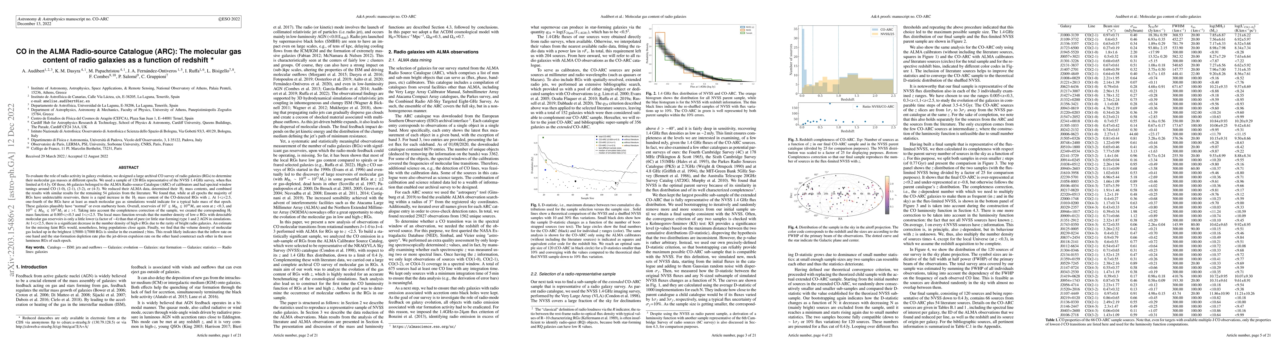 Thumbnail for CO in the ALMA Radio-Source Catalogue (ARC): the molecular gas content
  of radio galaxies as a function of redshift