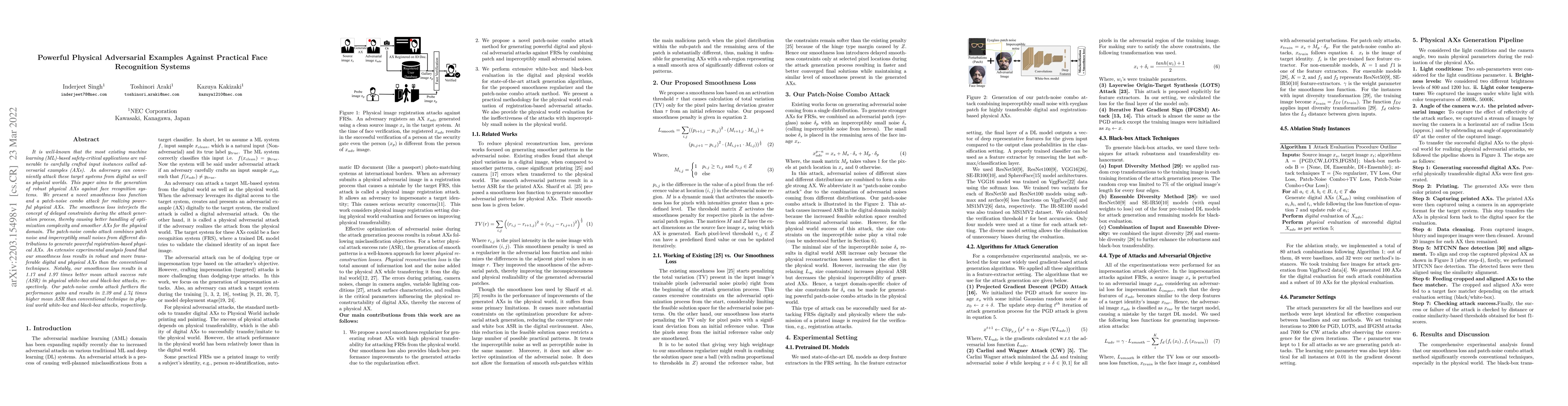 Thumbnail for Powerful Physical Adversarial Examples Against Practical Face
  Recognition Systems