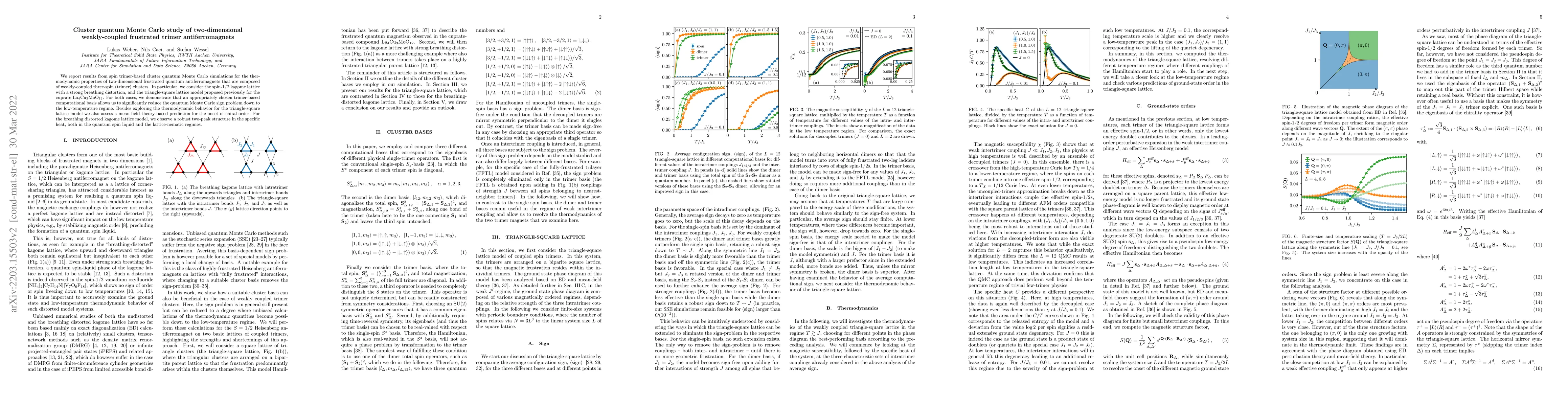 Thumbnail for Cluster quantum Monte Carlo study of two-dimensional weakly-coupled
  frustrated trimer antiferromagnets