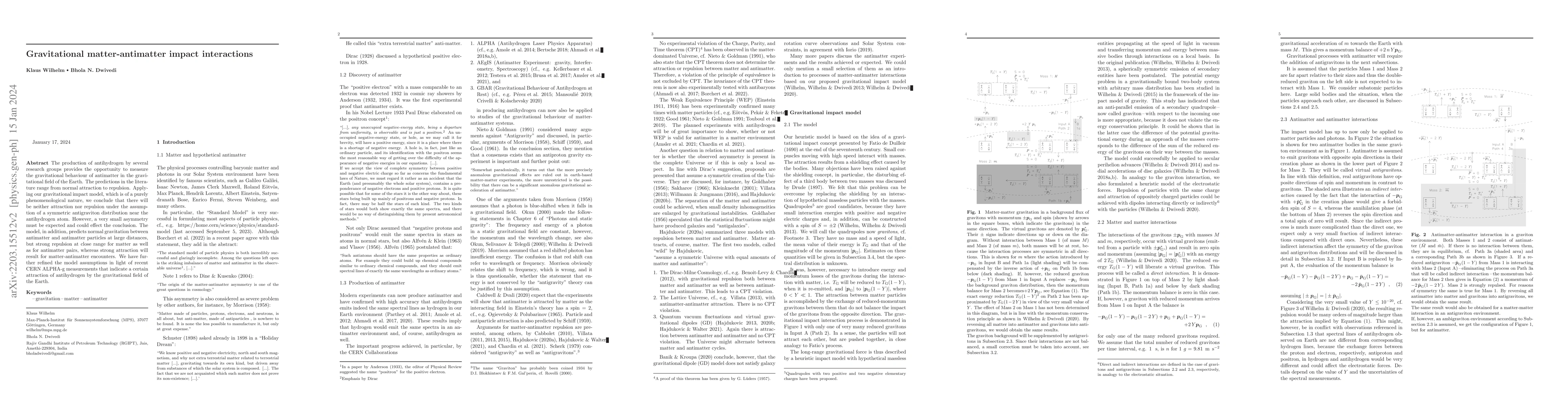 Thumbnail for Gravitational matter-antimatter impact interactions