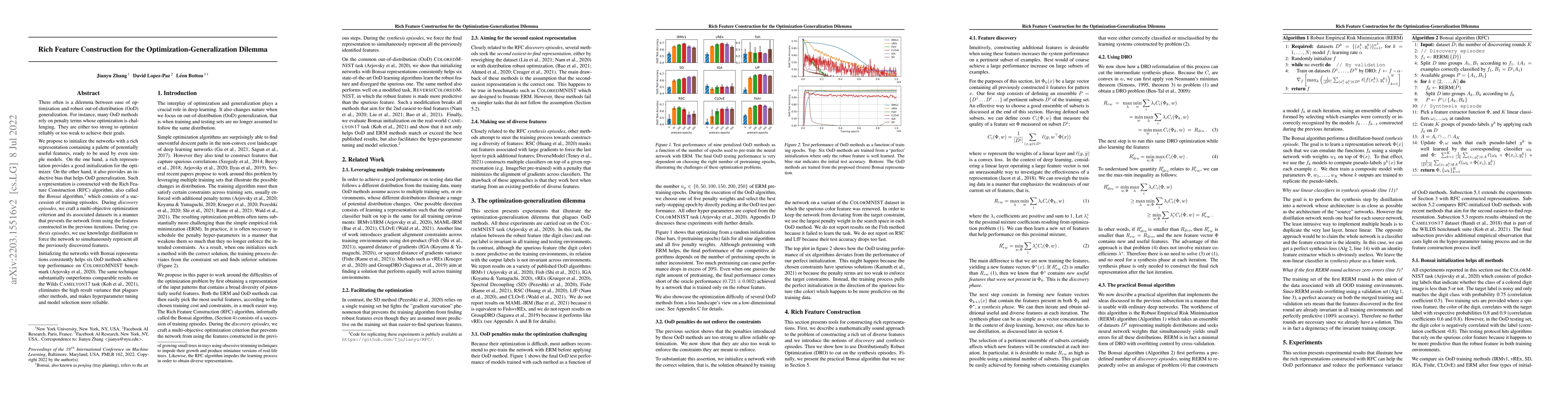 Thumbnail for Rich Feature Construction for the Optimization-Generalization Dilemma