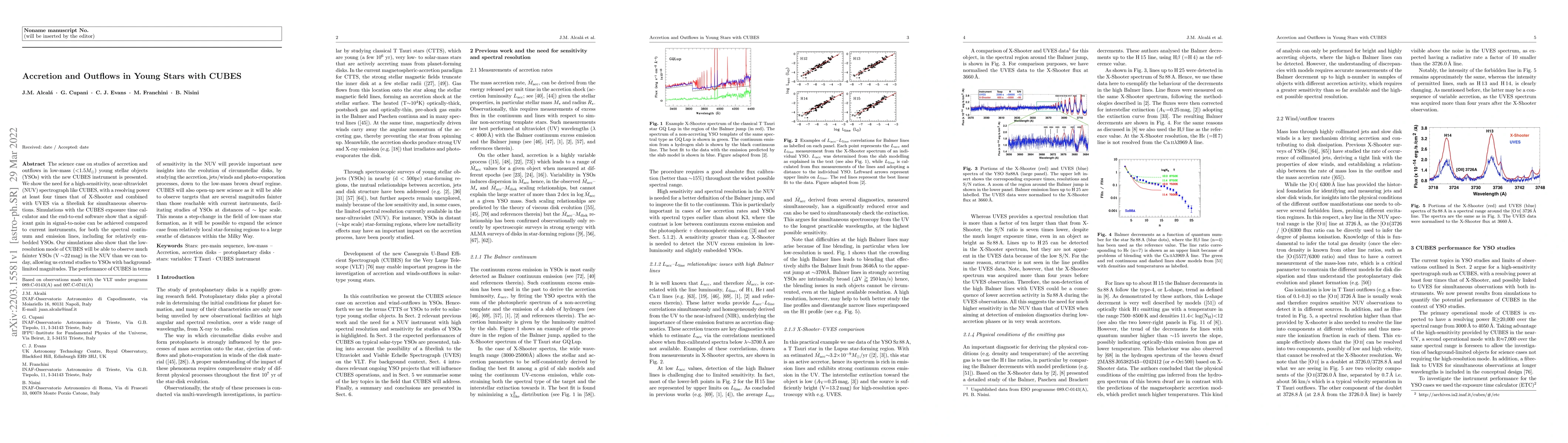 Thumbnail for Accretion and Outflows in Young Stars with CUBES