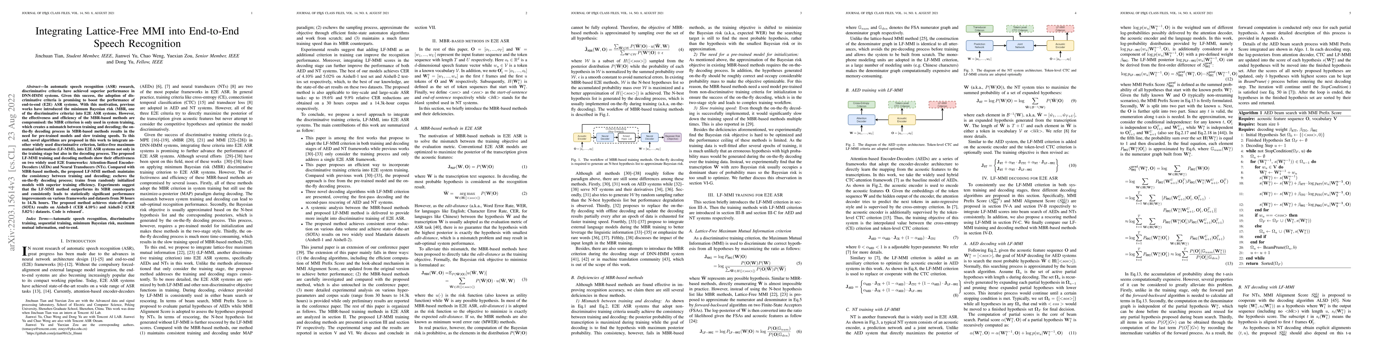Thumbnail for Integrating Lattice-Free MMI into End-to-End Speech Recognition