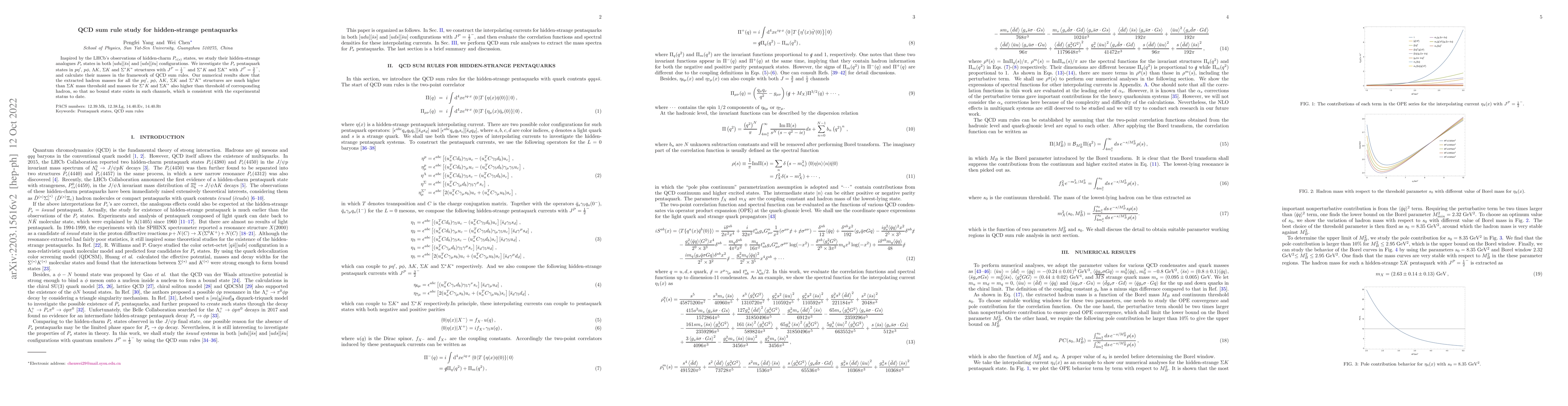 Thumbnail for QCD sum rule study for hidden-strange pentaquarks