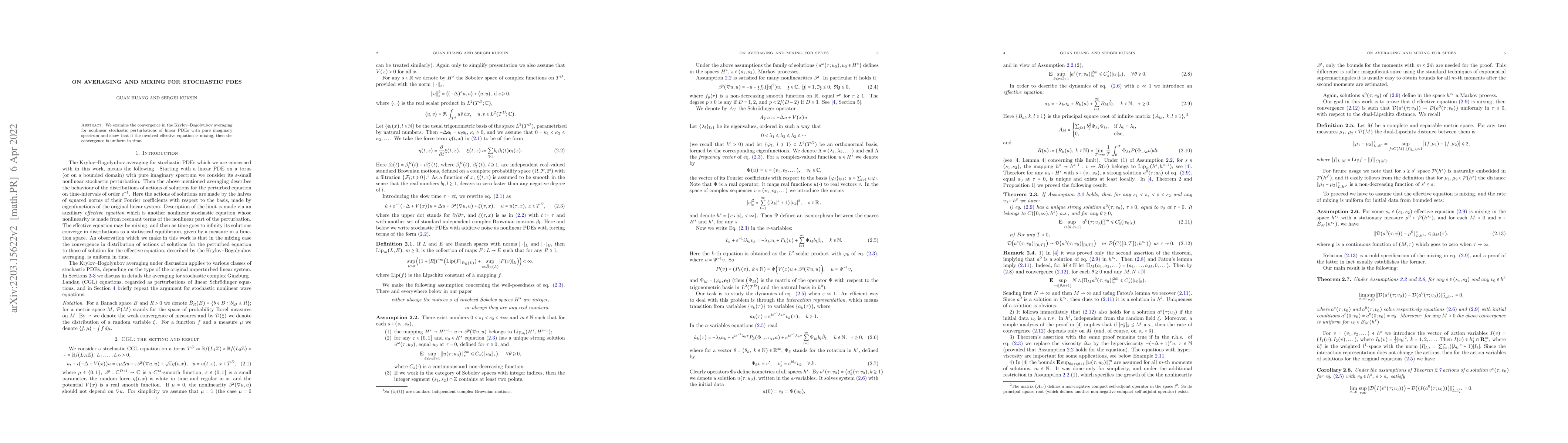 Thumbnail for On averaging and mixing for stochastic PDEs