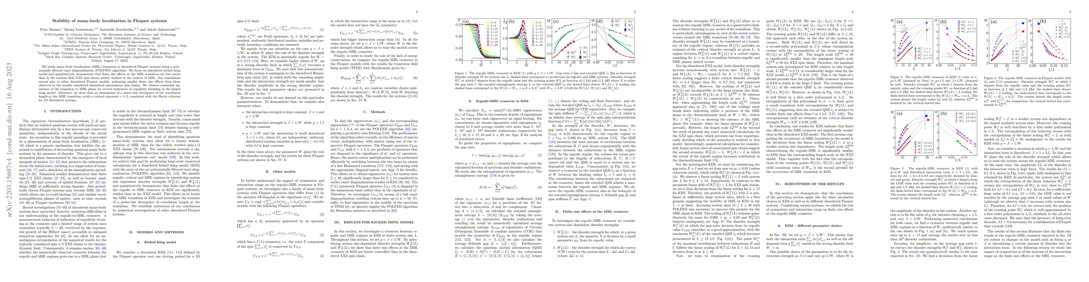 Thumbnail for Stability of many-body localization in Floquet systems