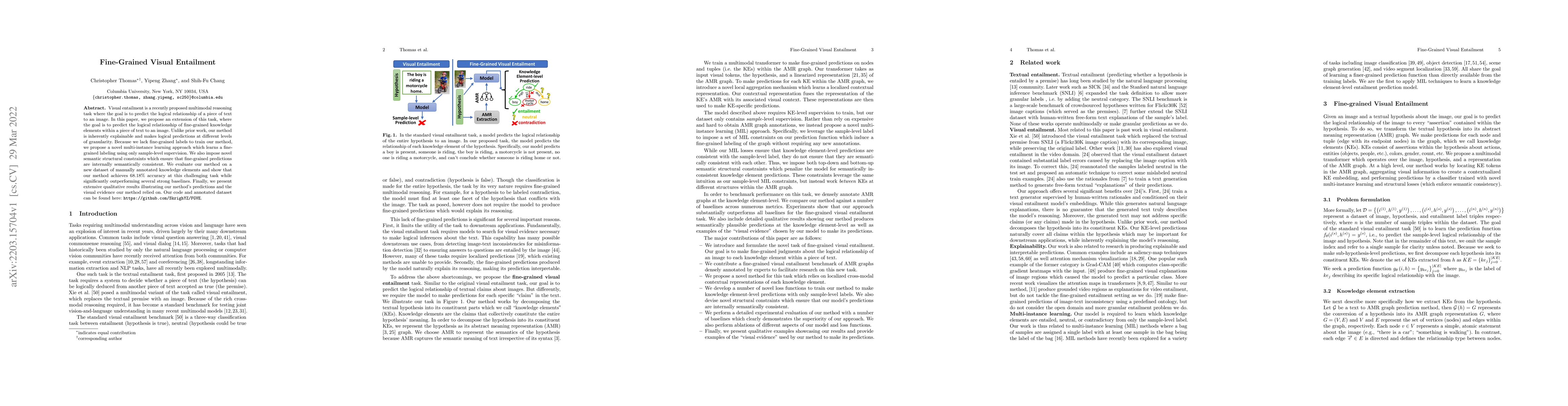 Thumbnail for Fine-Grained Visual Entailment