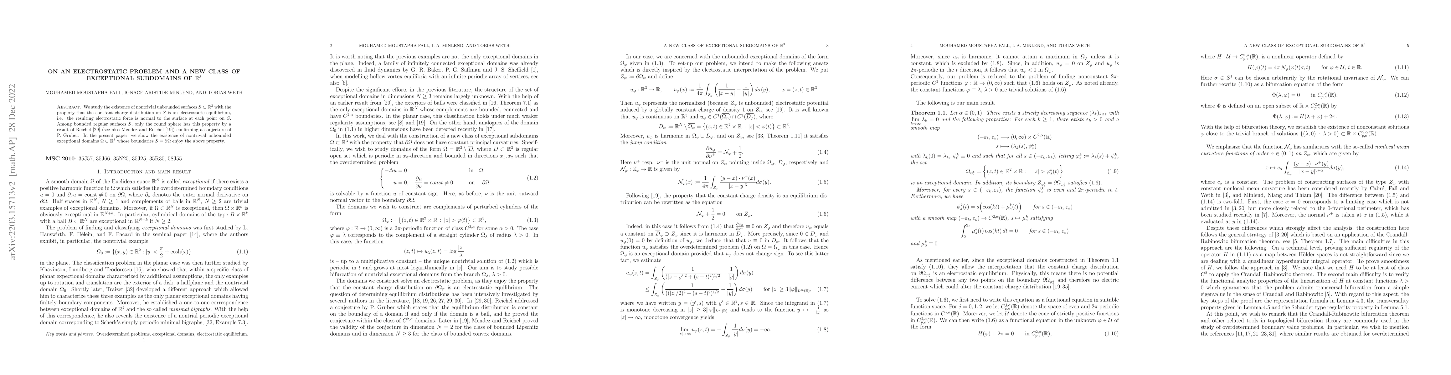 Thumbnail for On an electrostatic problem and a new class of exceptional subdomains of
  $\mathbb{R}^3$