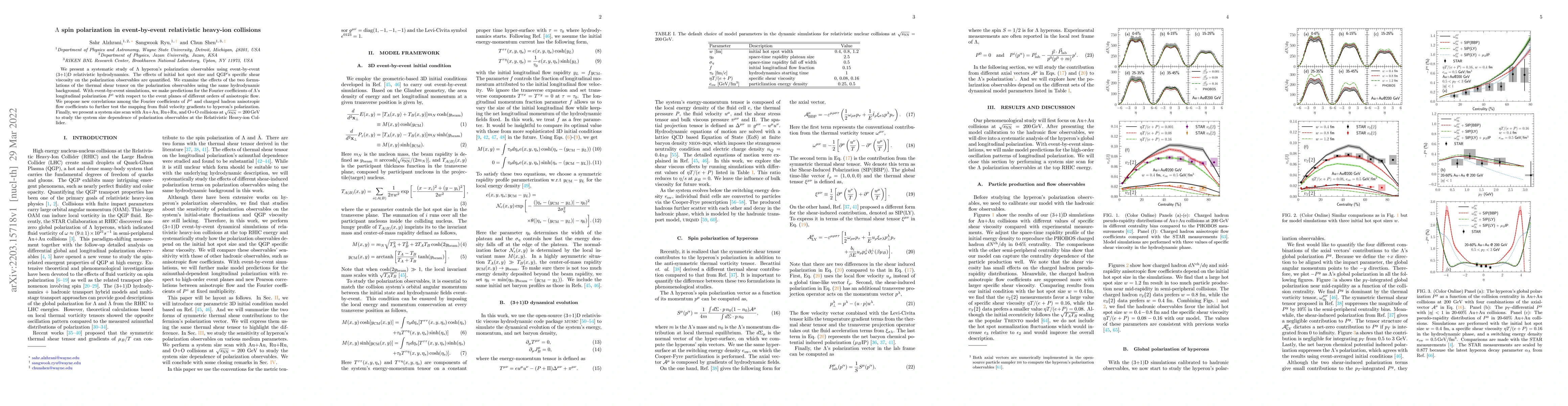 Thumbnail for $\Lambda$ spin polarization in event-by-event relativistic heavy-ion
  collisions