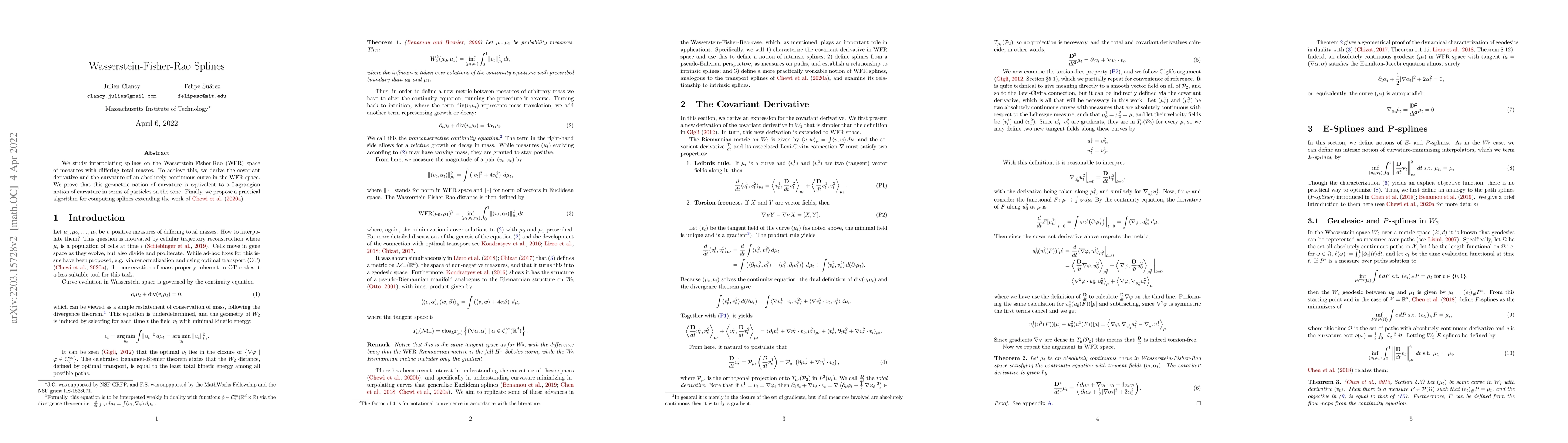 Thumbnail for Wasserstein-Fisher-Rao Splines