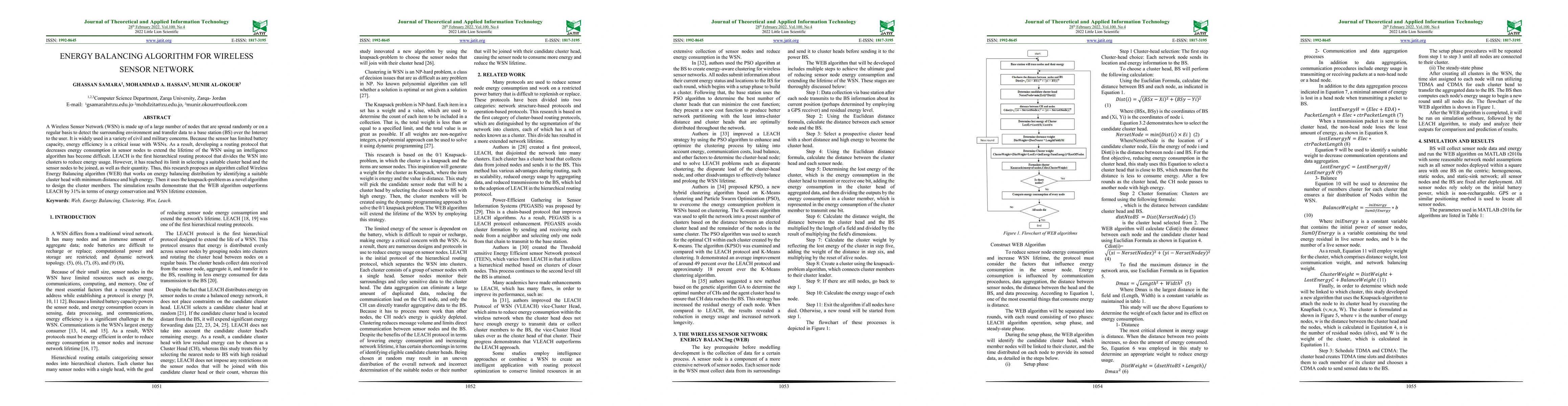 Thumbnail for Energy Balancing Algorithm for Wireless Sensor Network