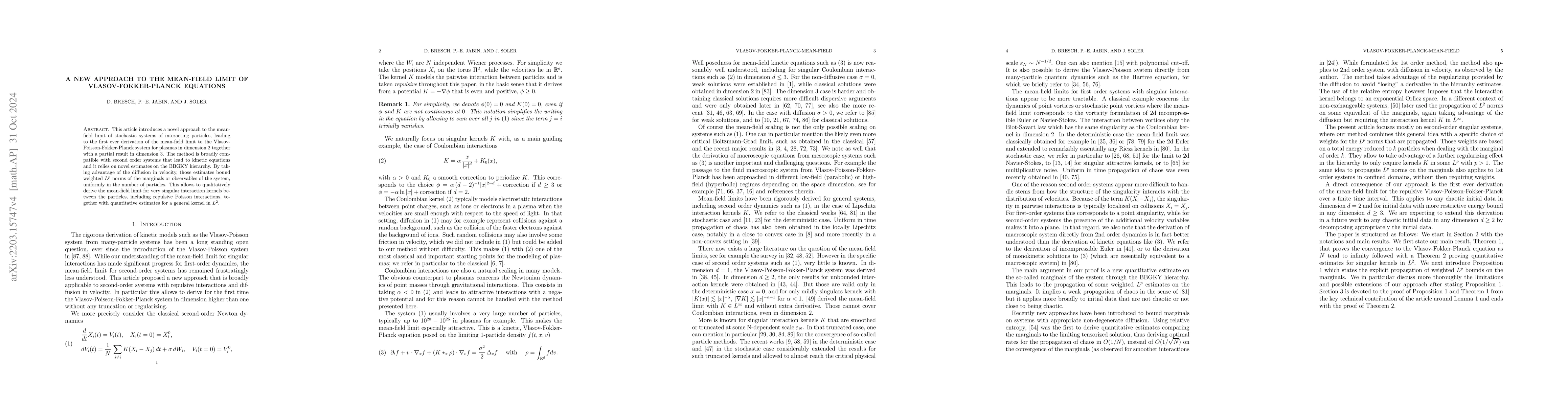 Thumbnail for A new approach to the mean-field limit of Vlasov-Fokker-Planck equations