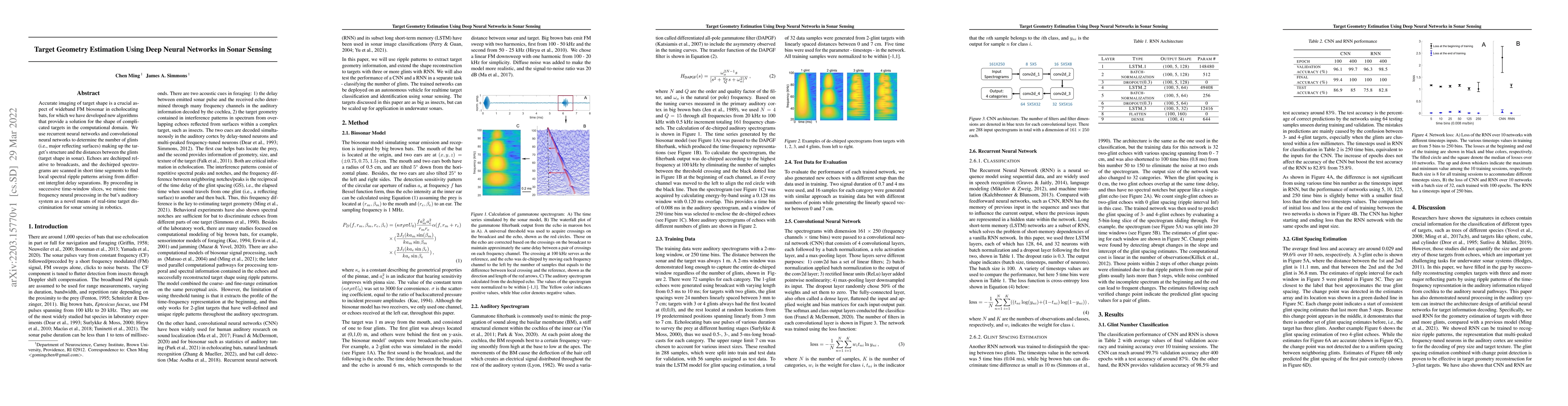 Thumbnail for Target Geometry Estimation Using Deep Neural Networks in Sonar Sensing