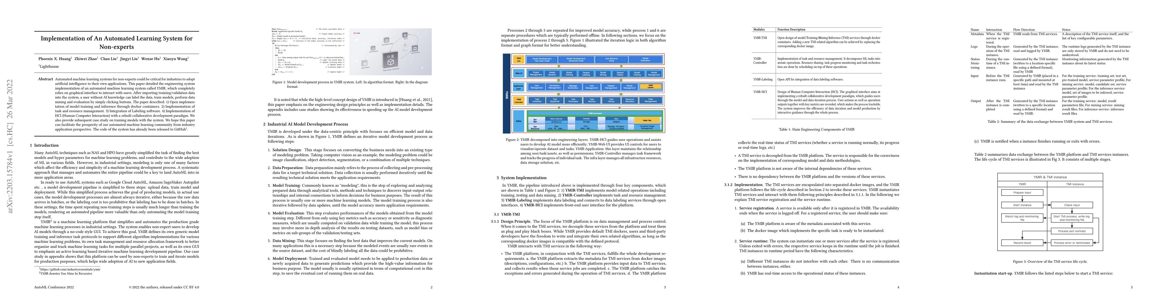 Thumbnail for Implementation of an Automated Learning System for Non-experts