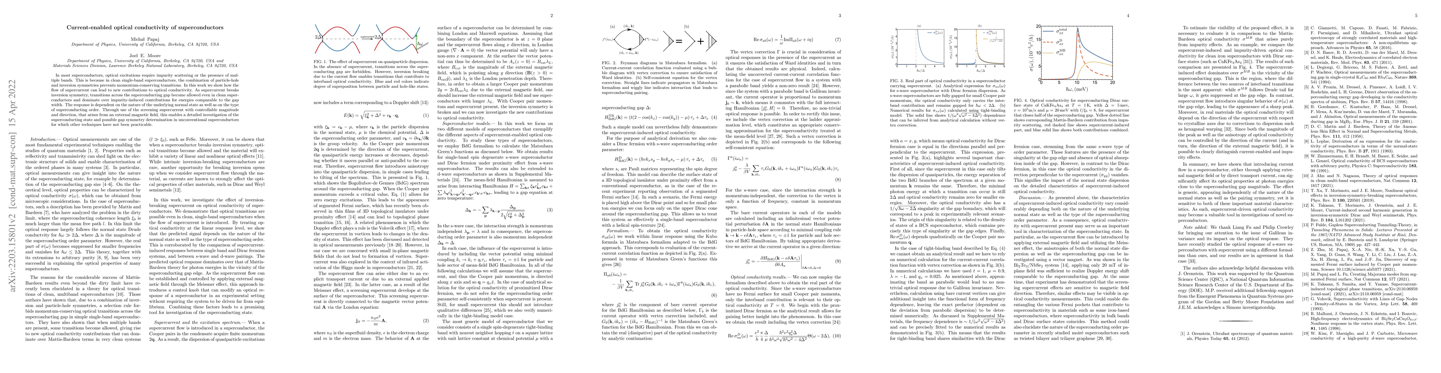 Thumbnail for Current-enabled optical conductivity of superconductors